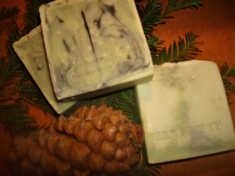 Anoush botanicals and organics very pine thank you spa soap bars
