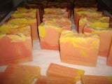 Anoush botanicals and organics Spa Soap Antoinette curing just after the cut