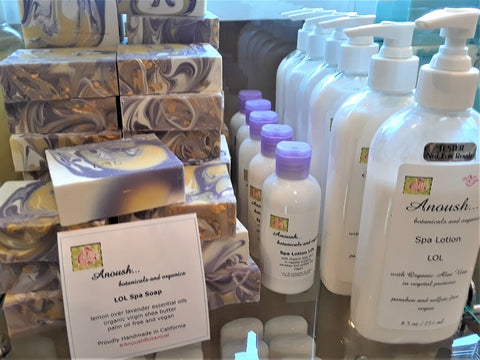 Anoush botanicals and organics LOL Spa Lotion & Soap