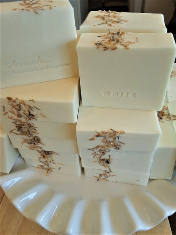 Anoush botanicals and organics Soap White Spa Complexion on display