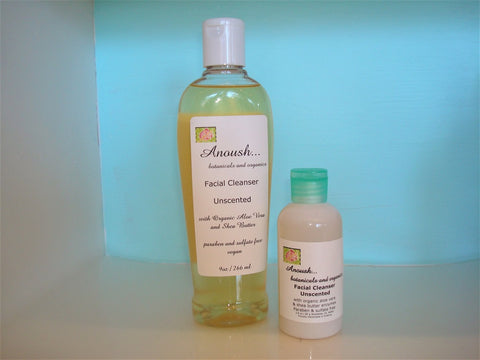 Anoush botanicals and organics Facial Cleanser unscented
