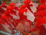 Gift Sets in organza bag scrub with bath fizz