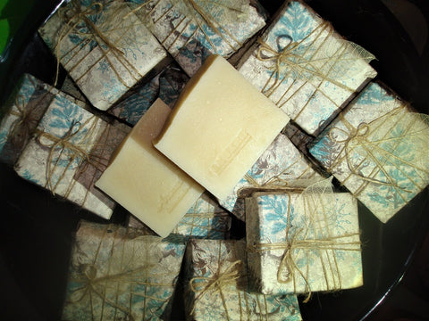Anoush botanicals and organics Laurel Nice and Natural Soaps gift wrapped