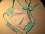 z accessory ~ mask face turquoise with white flowers