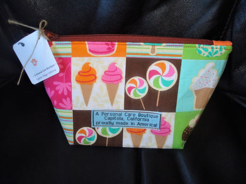 A Personal Care Boutique bag candy cupcake ice cream trapezoid front