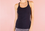 camisole bamboo front black