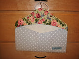z wardrobe ~ clothing cover blue with polka dots and shabby chic floral